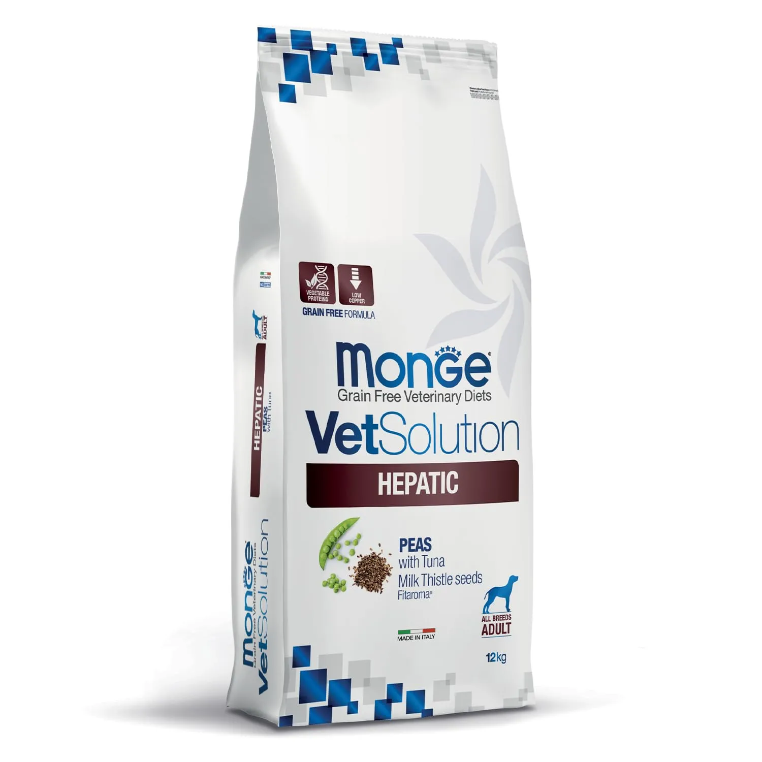 MONGE Vetsolution Cane Hepatic kg. 12 Cibo Secco per Cani, Multicolore, Unica, 12000 unità - immagine 1