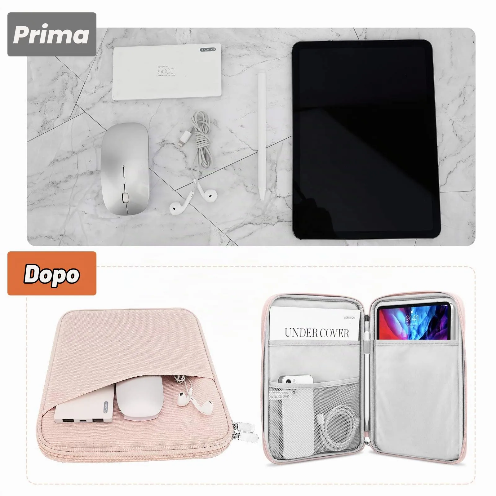MoKo Borsa Sleeve per Tablet 9-11 Pollici, Imbottita - immagine 4
