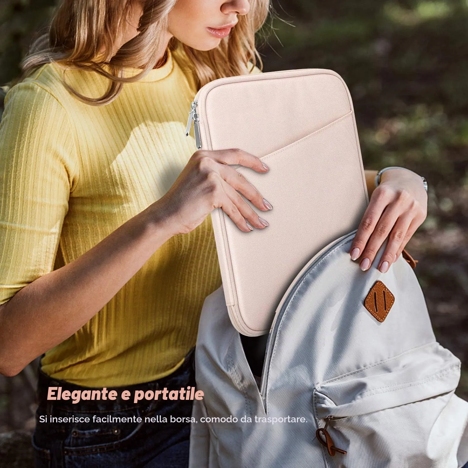 MoKo Borsa Sleeve per Tablet 9-11 Pollici, Imbottita - immagine 6