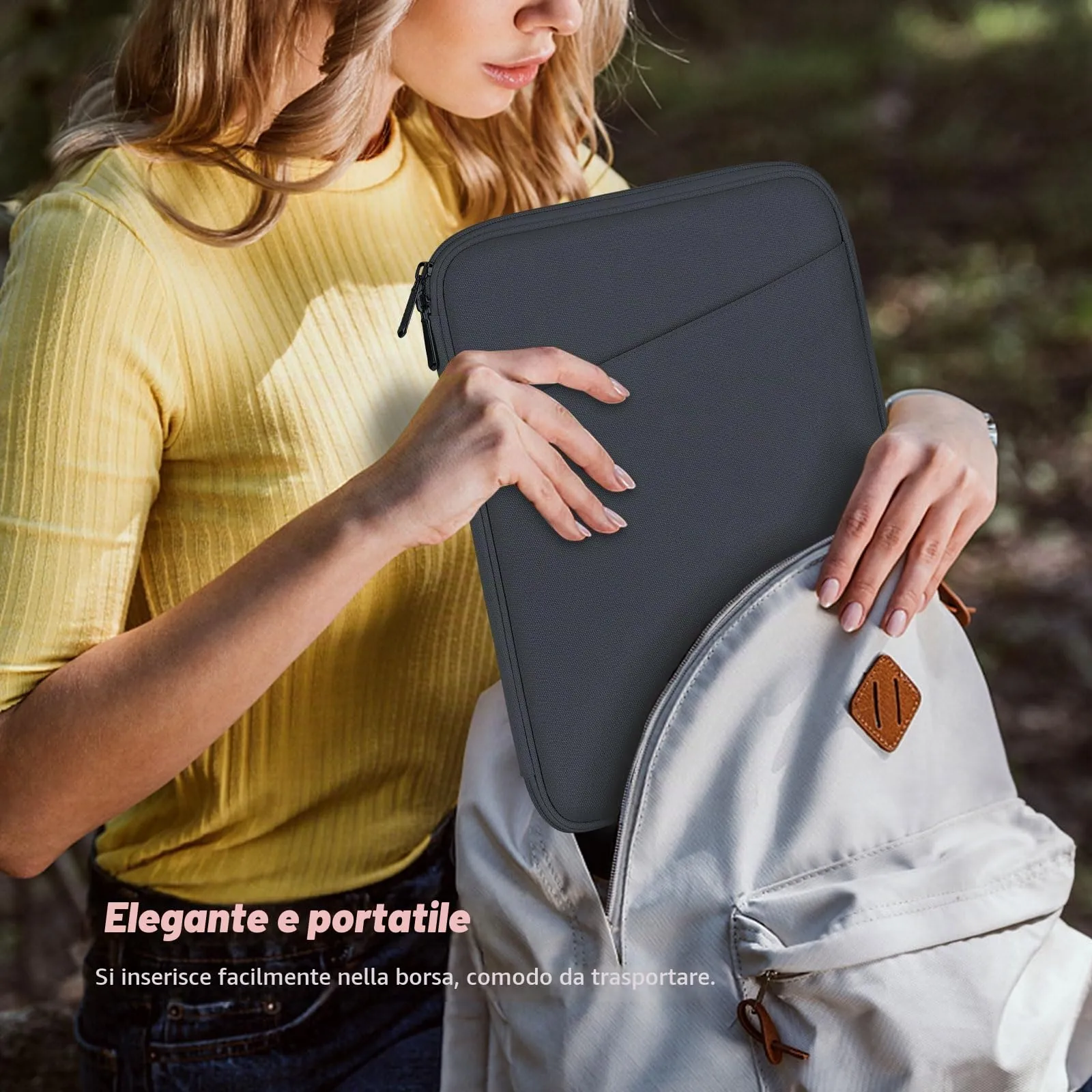 MoKo Borsa Sleeve per Tablet 9-11 Pollici, Imbottita - immagine 6