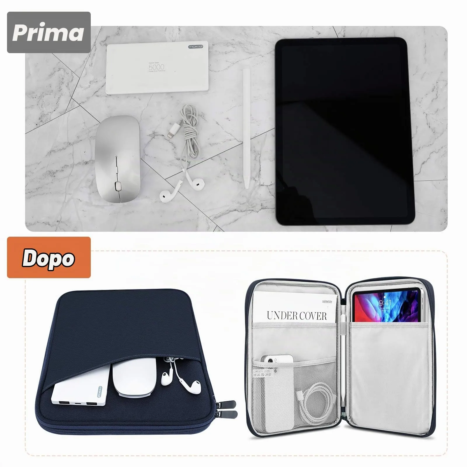 MoKo Borsa Sleeve per Tablet 9-11 Pollici, Imbottita - immagine 4
