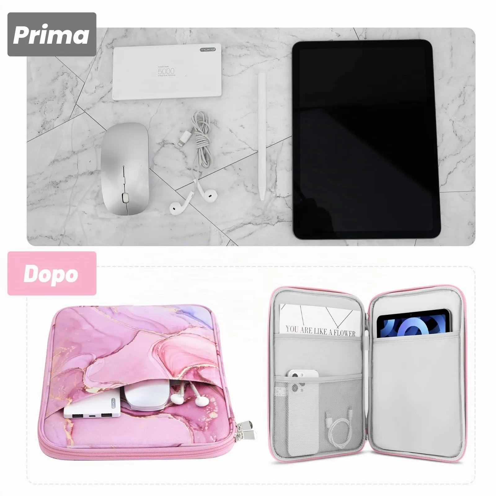 MoKo Borsa Sleeve per Tablet 9-11 Pollici, Imbottita - immagine 4