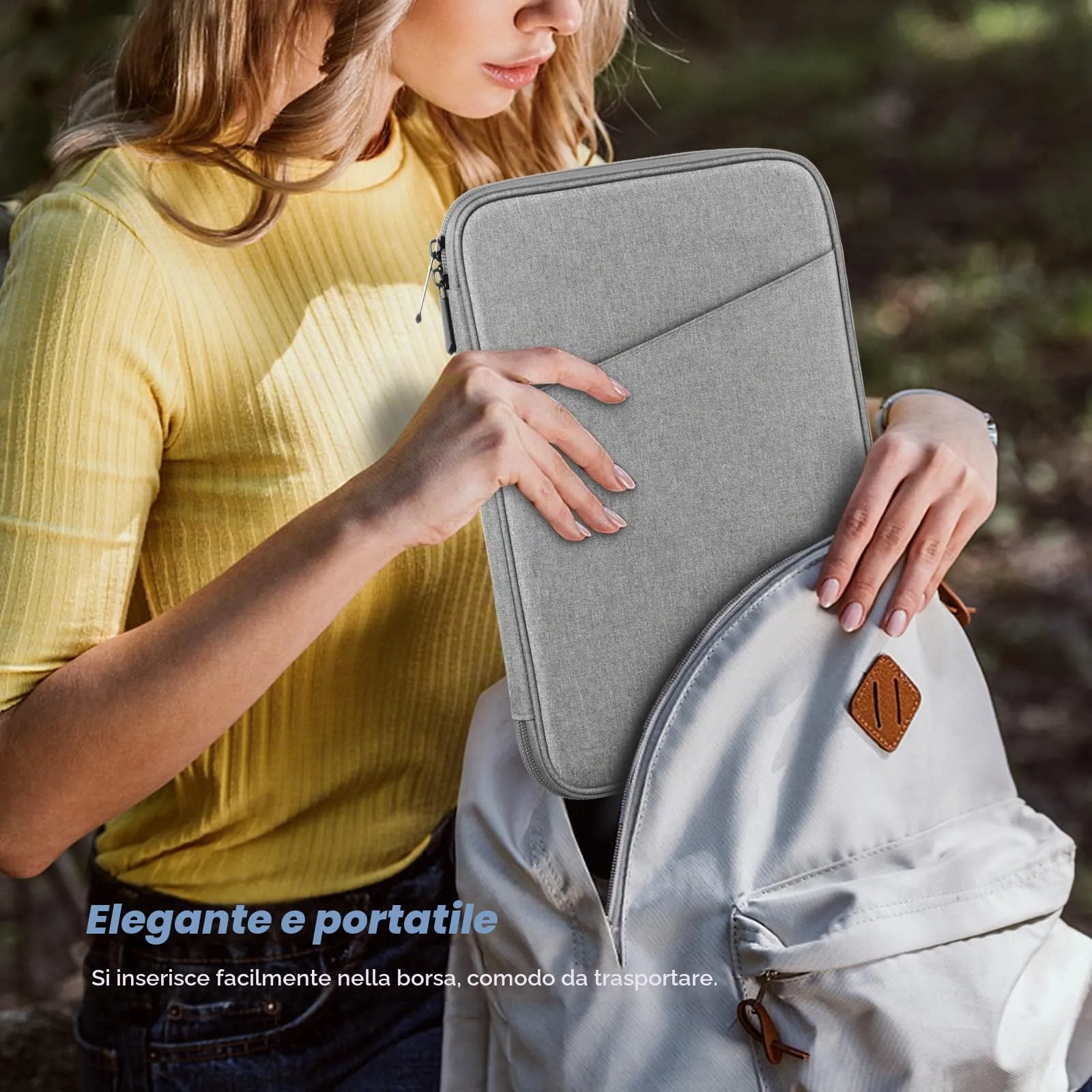 MoKo Borsa Sleeve per Tablet 9-11 Pollici, Imbottita - immagine 6