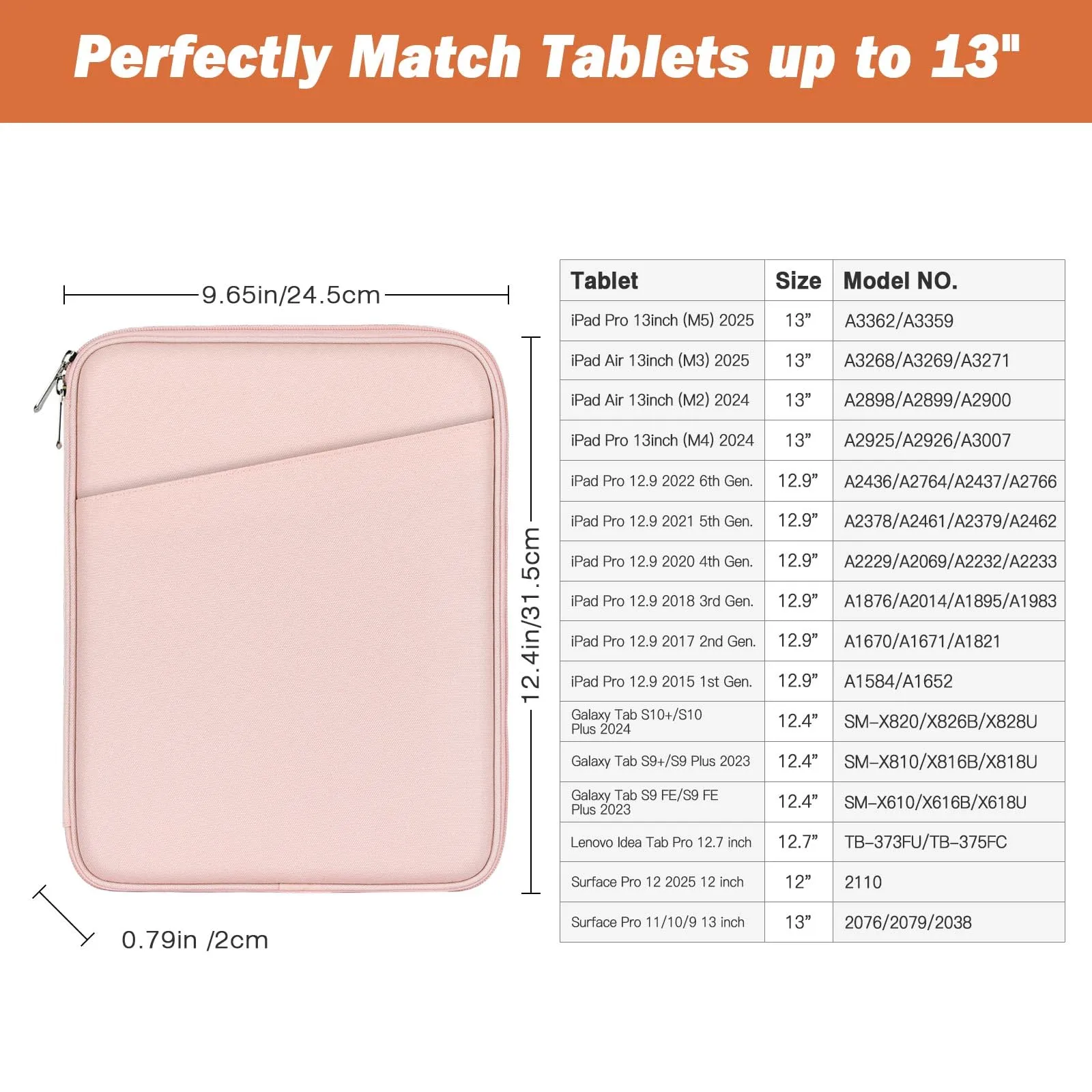 MoKo Borsa per tablet 13 pollici con tasca - immagine 2