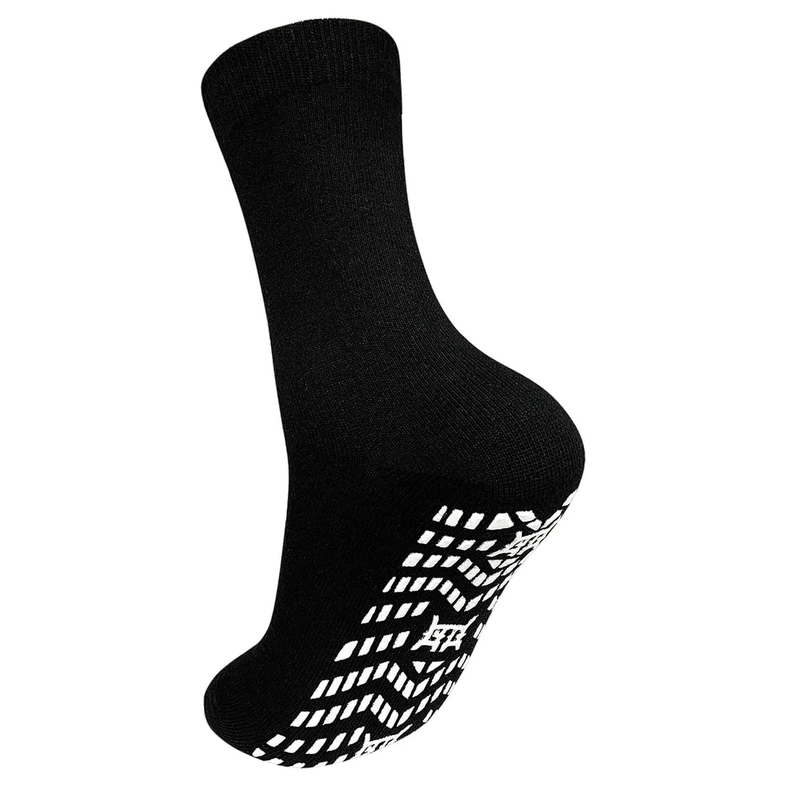 PUTUO Uomo Calze Antiscivolo in Cotone: Calzini Antiscivolo Sportivi Traspiranti con Grip in Gomma per Ciclismo Trekking Yoga e Pilates 43-46 1 Paia - immagine 1