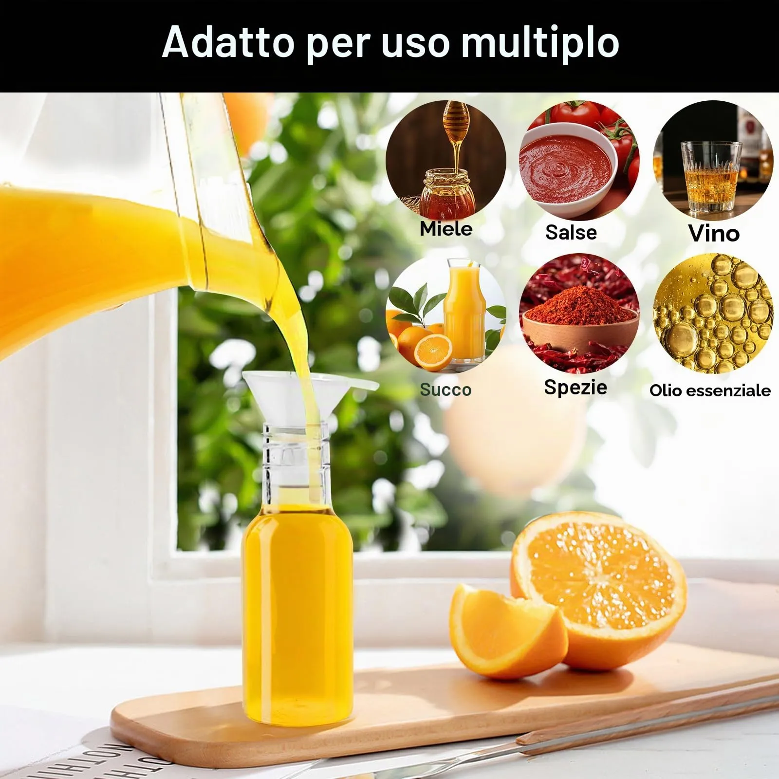 Furuising 28 Pezzi Mini Bottiglie Alcolici di Plastica, 50ml Bottiglie di Liquore, Riutilizzabili Mini Bottiglie Liquori con Imbuto, Penna bianca, Cartellini per Matrimoni Feste - immagine 5