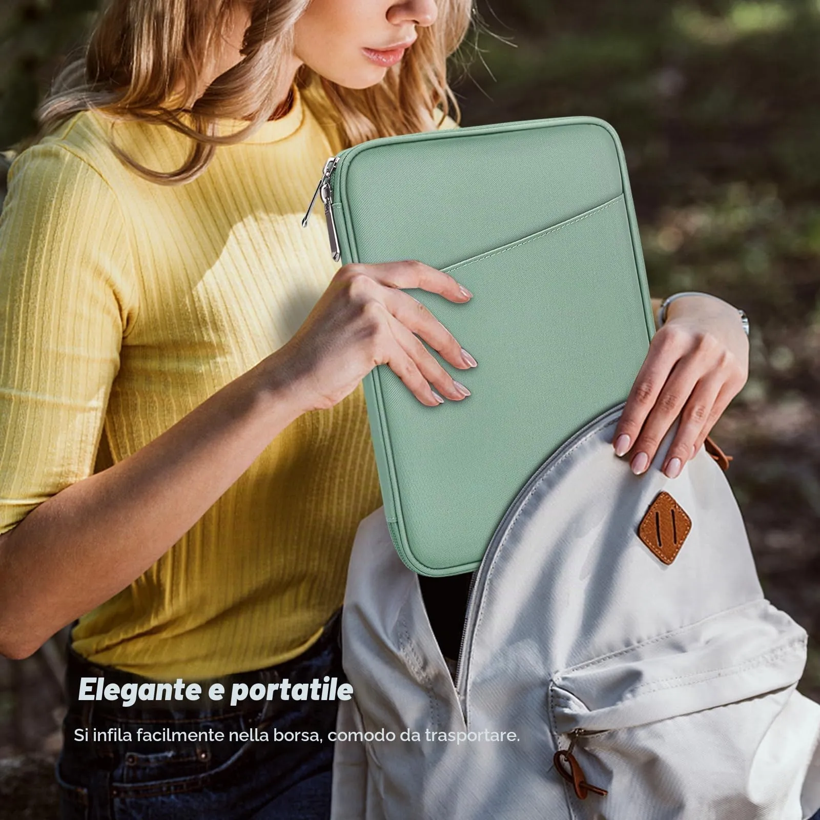 MoKo Borsa Sleeve per Tablet 9-11 Pollici, Imbottita - immagine 6