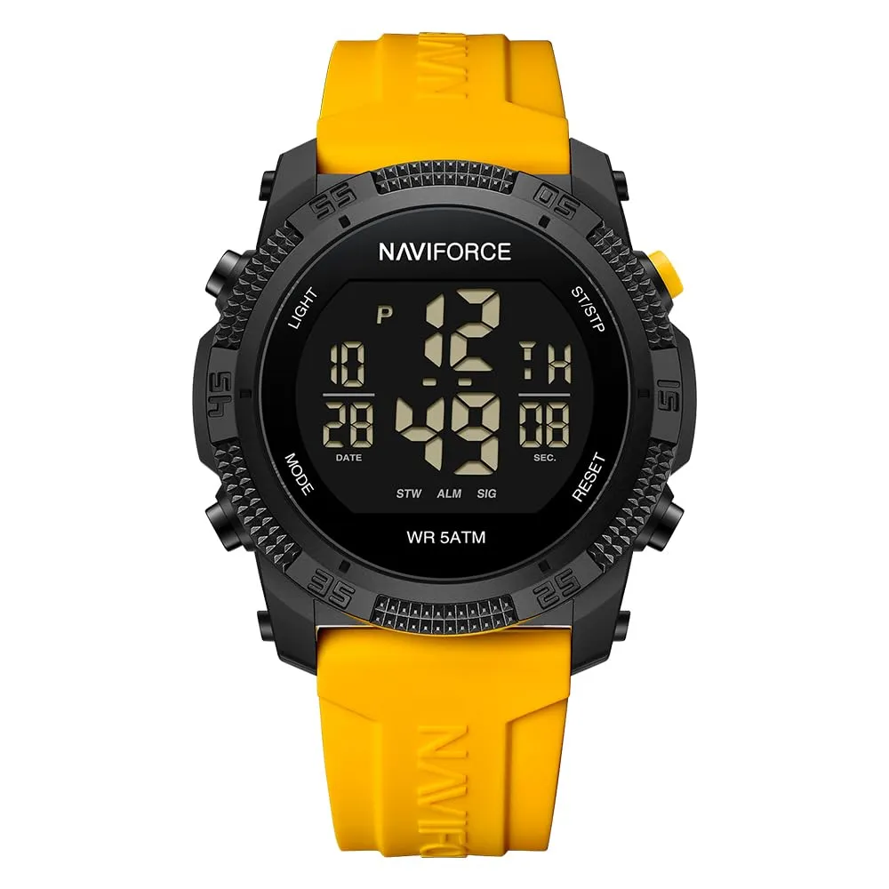 Naviforce Orologio digitale sportivo impermeabile da uomo con cronometro, allarme, cinturino in gomma, orologio da polso per donna - immagine 1