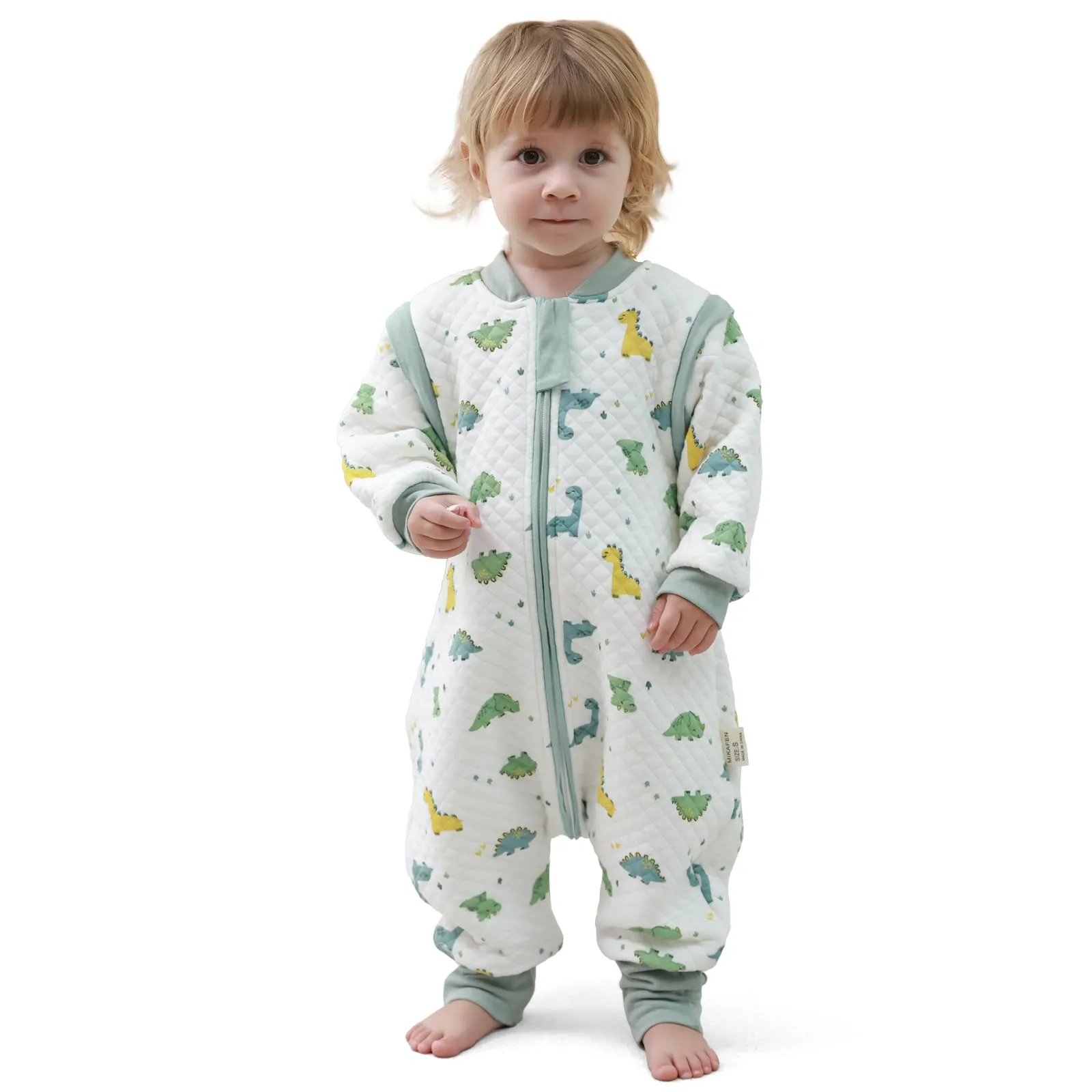 MIKAFEN Sacco Nanna Con Piedi Bambini 2.0 Tog, Maniche Rimovibili,4-5 Anni - immagine 1