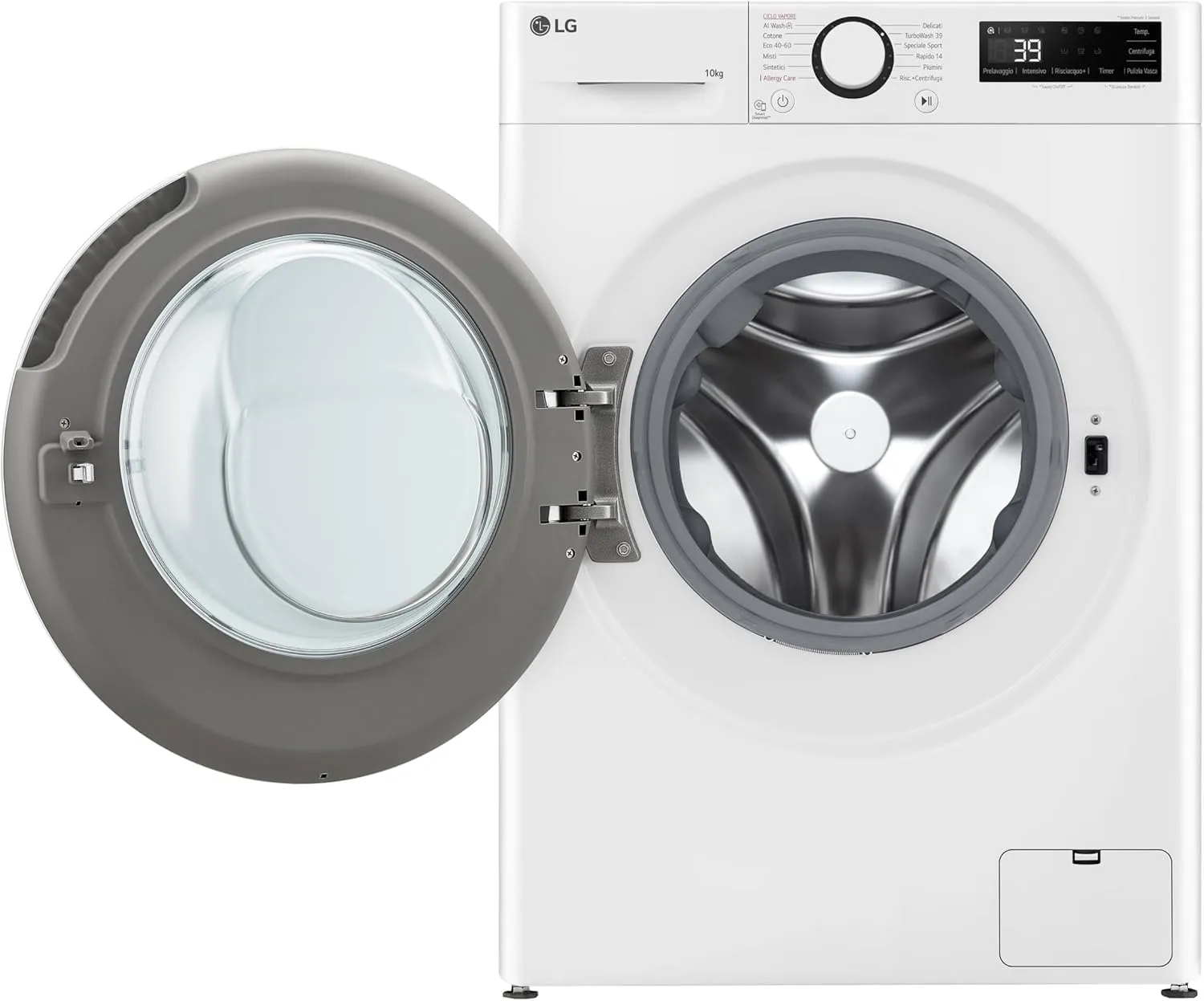 LG F4WR6010AGW Lavatrice 10 kg Serie R5, Classe A-10%, AI DD, TurboWash - immagine 7