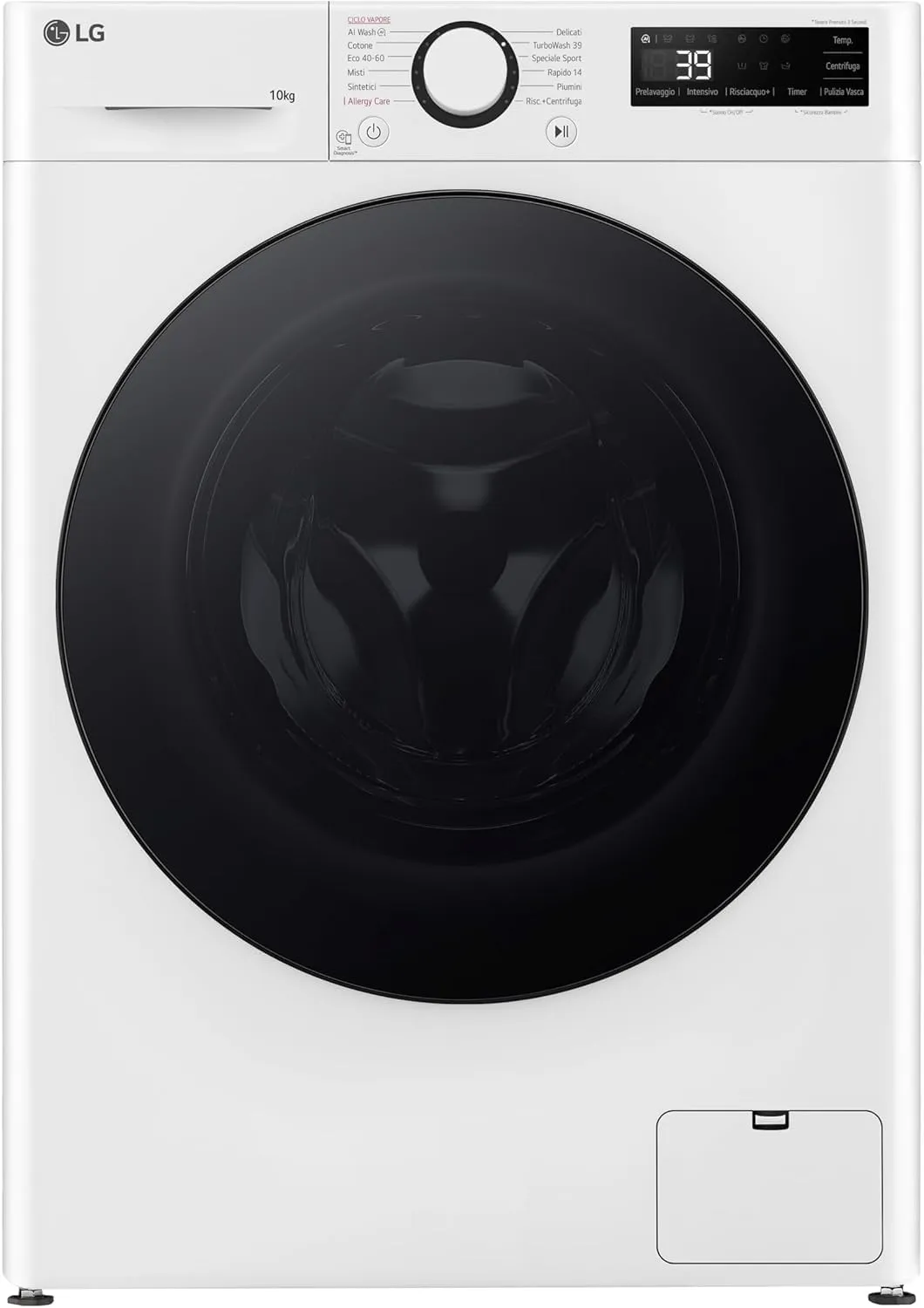 LG F4WR6010AGW Lavatrice 10 kg Serie R5, Classe A-10%, AI DD, TurboWash - immagine 13
