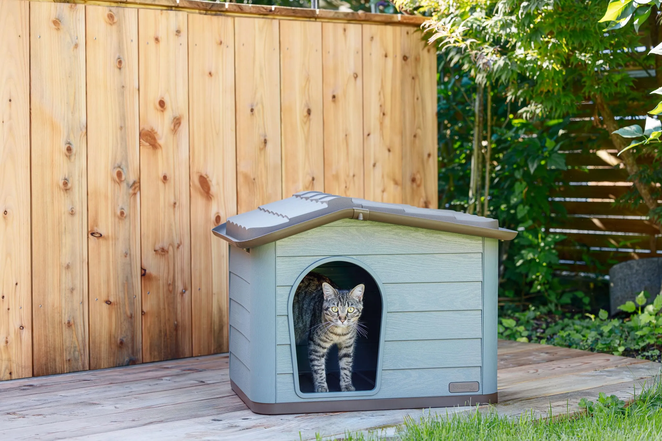 Maison pour chat - KERBL - PAOLA Eco XL - 75 x 59 x 55 cm - Intérieur/extérieur - immagine 3