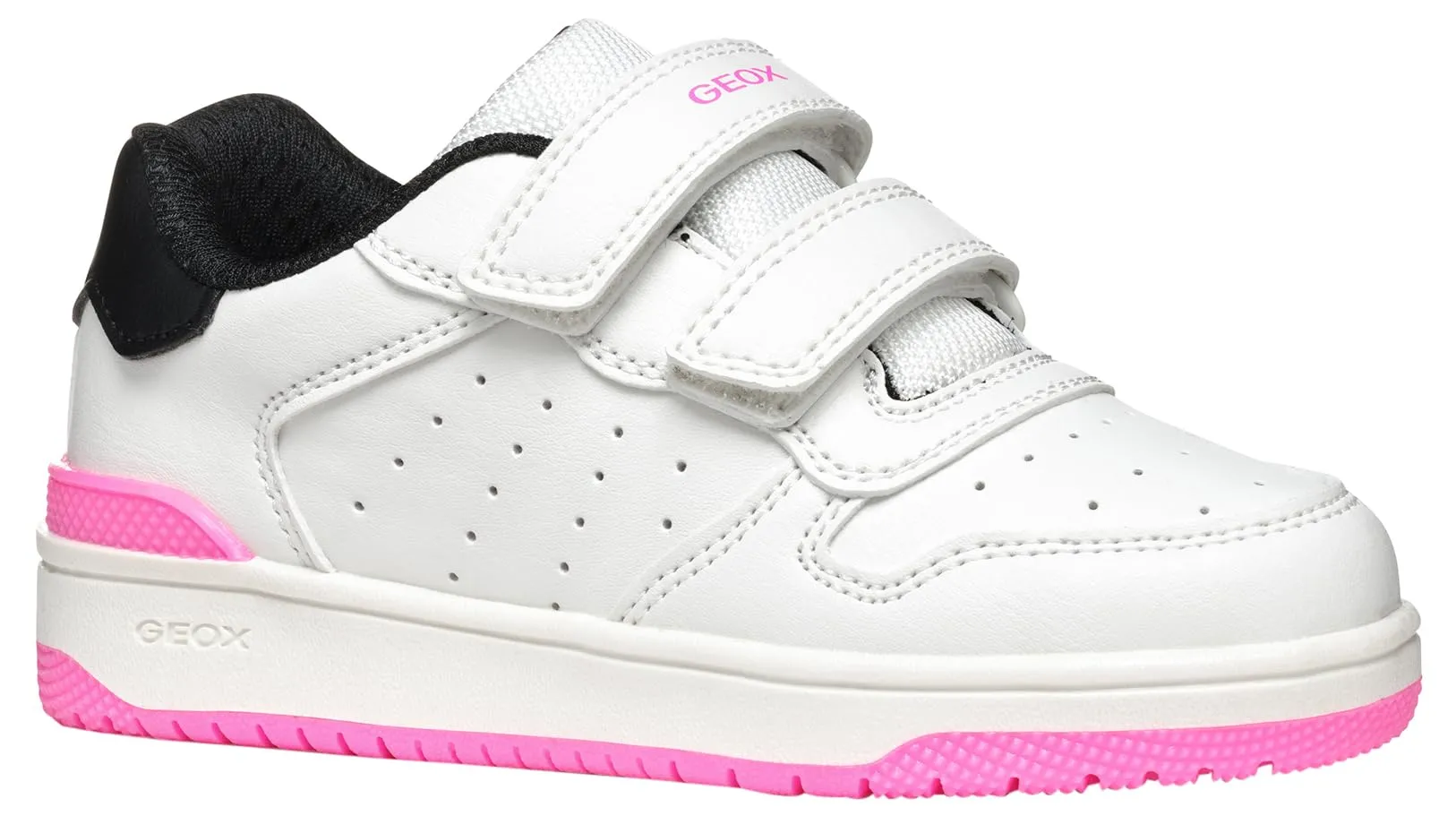 Geox J WASHIBA Girl B - Scarpe da Ginnastica Bambina, White/Black, - immagine 1