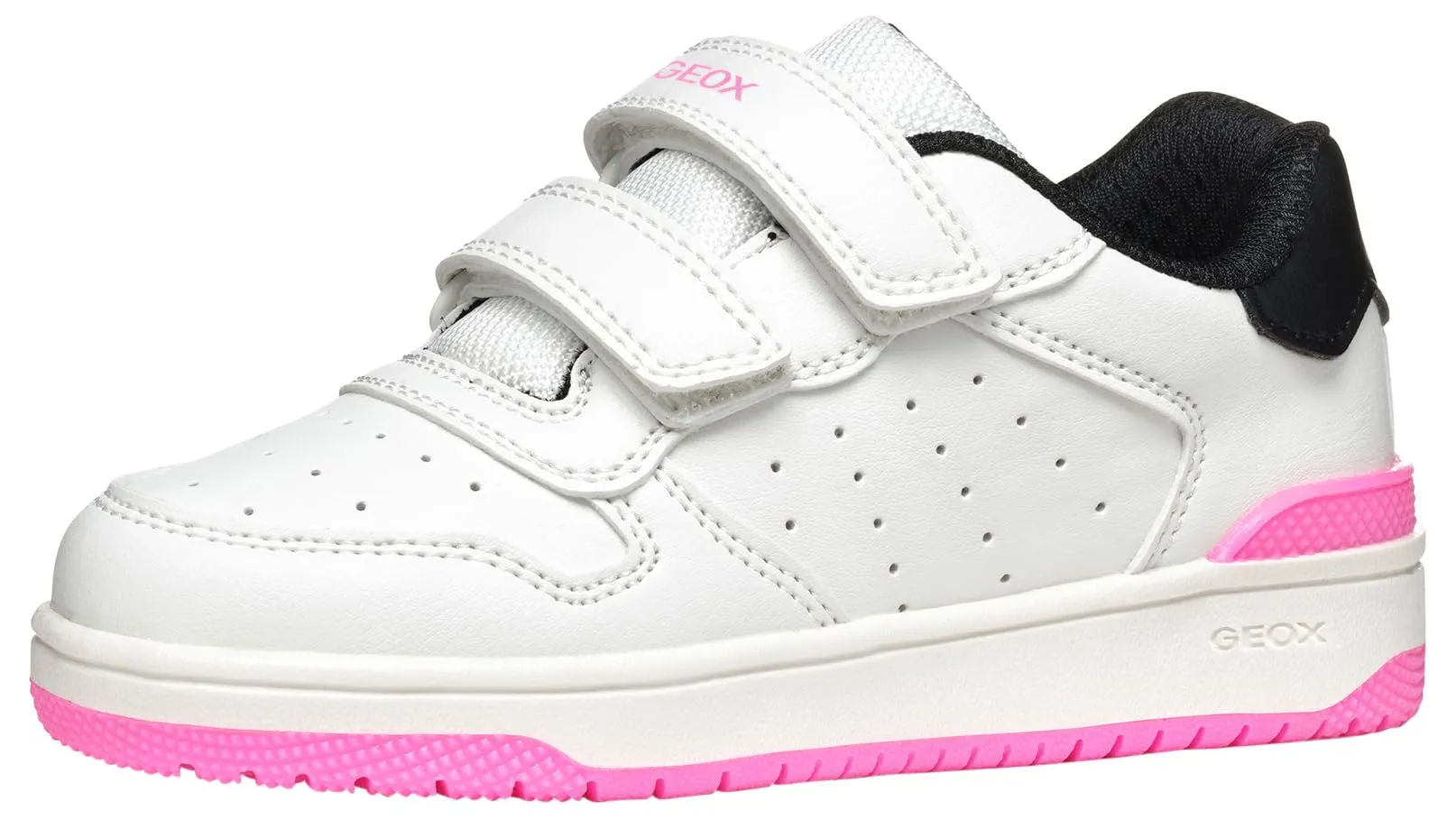 Geox J WASHIBA Girl B - Scarpe da Ginnastica Bambina, White/Black, - immagine 6