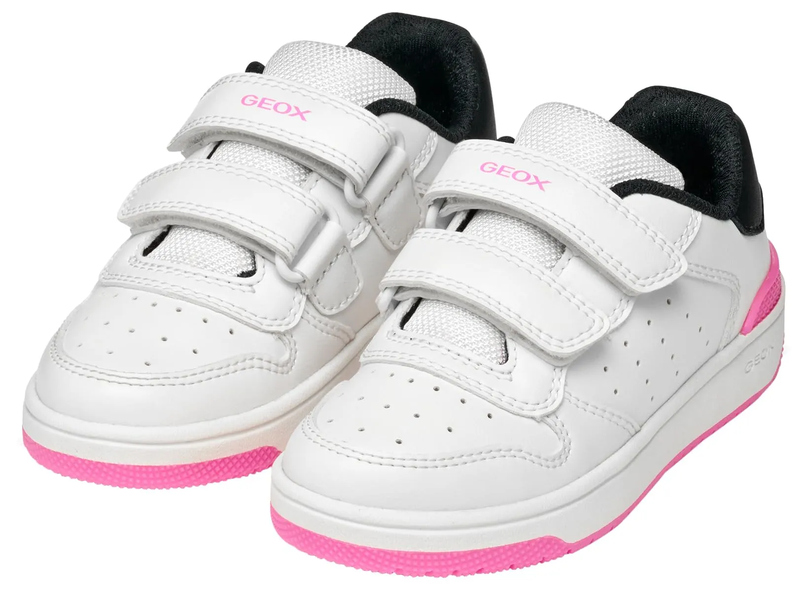 Geox J WASHIBA Girl B - Scarpe da Ginnastica Bambina, White/Black, - immagine 7