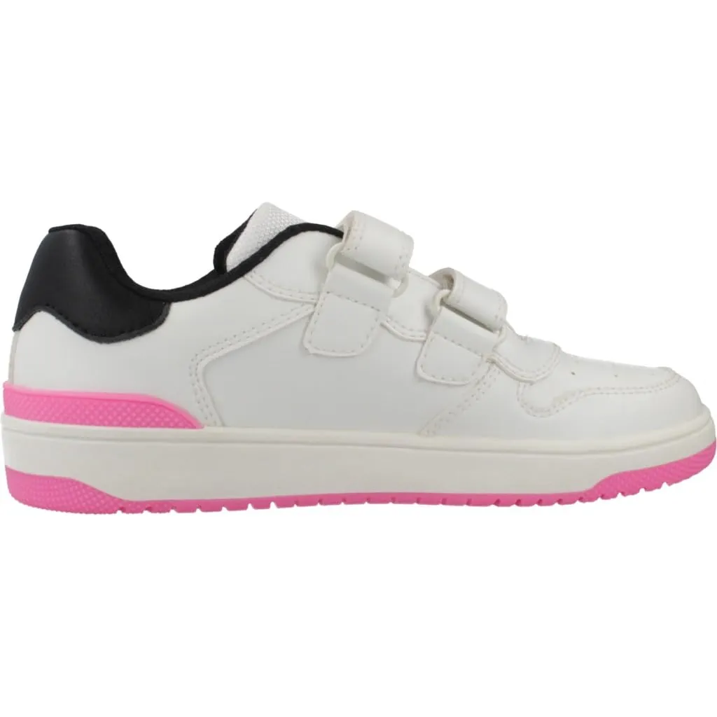 Geox J WASHIBA Girl B - Scarpe da Ginnastica Bambina, White/Black, - immagine 4