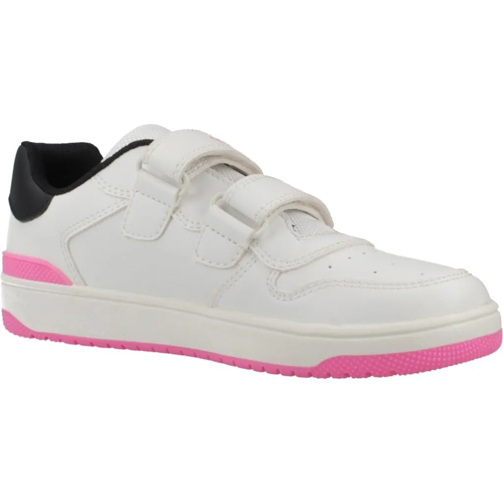 Geox J WASHIBA Girl B - Scarpe da Ginnastica Bambina, White/Black, - immagine 5