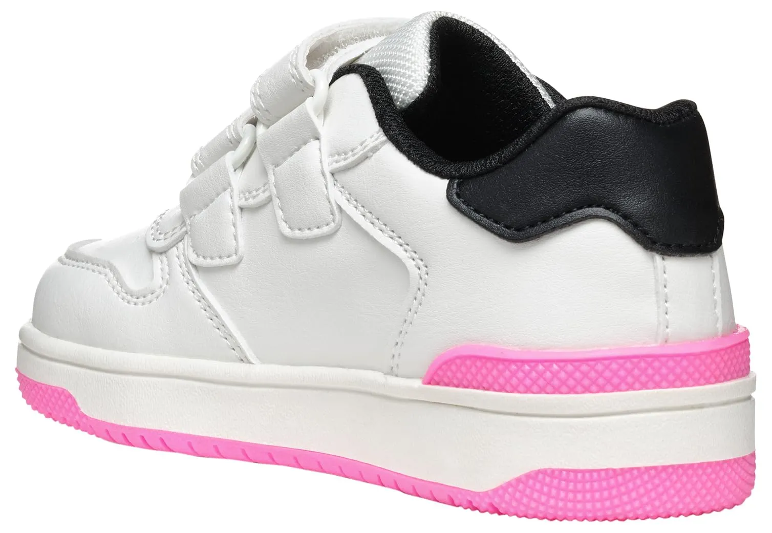 Geox J WASHIBA Girl B - Scarpe da Ginnastica Bambina, White/Black, - immagine 3