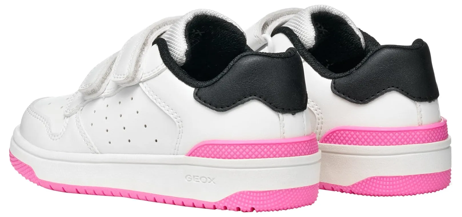 Geox J WASHIBA Girl B - Scarpe da Ginnastica Bambina, White/Black, - immagine 8