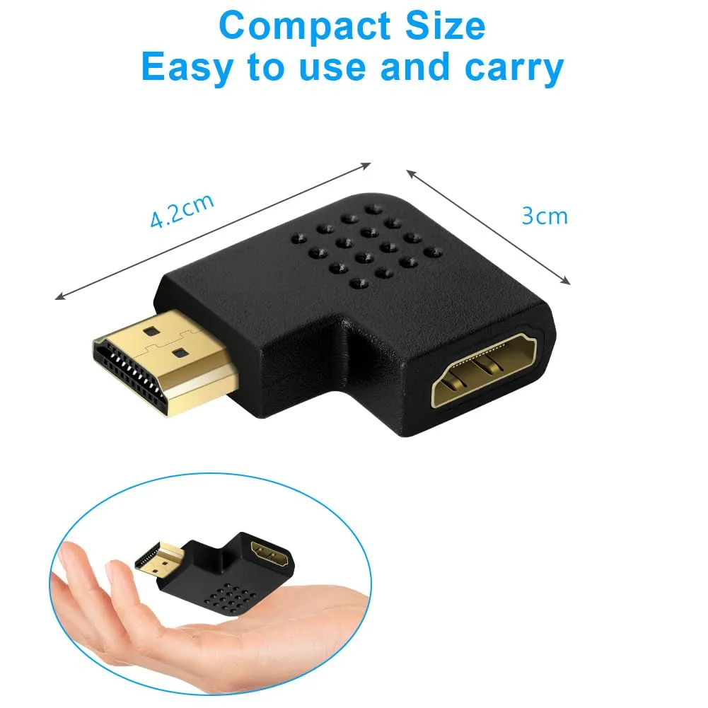AXFEE 2Pz Adattatore HDMI, Mirco HDMI Maschio a Femmina, Supporto 8K@60HZ - immagine 2