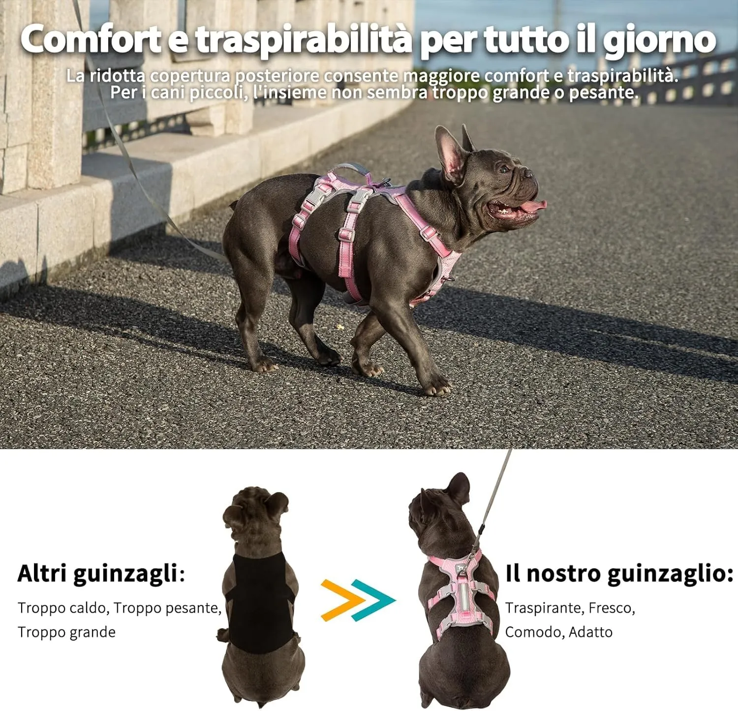 Huntboo Pettorina per Cani a Prova di Fuga, Sicura e Riflettente, Traspirante e Regolabile per Cani di Piccola Taglia - immagine 6
