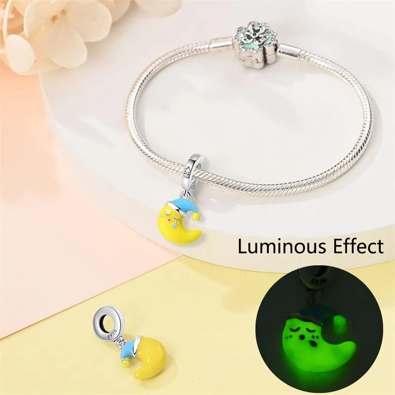 QIKAOLA Ciondoli Bead Charm Perline in argento sterling S925 per donne e ragazze per bracciali e collane europee - immagine 4