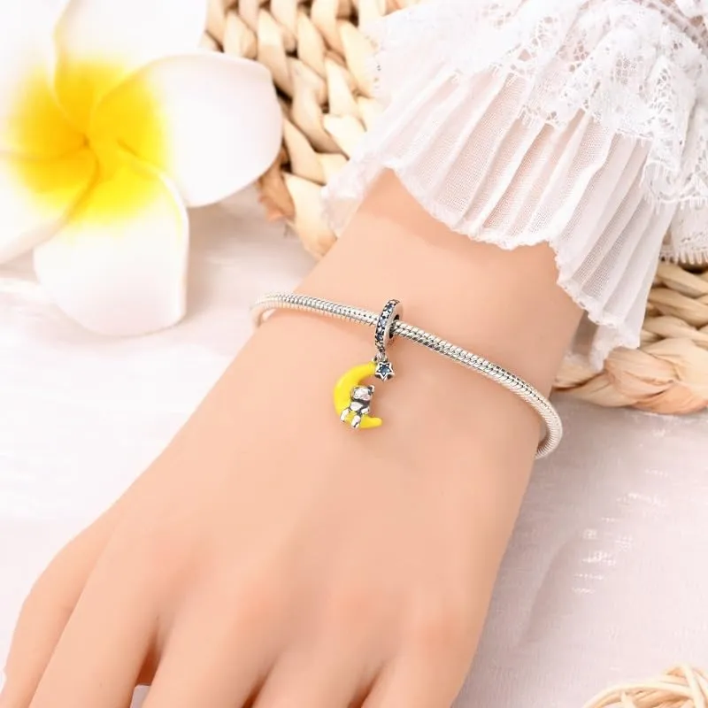 QIKAOLA Ciondoli Bead Charm Perline in argento sterling S925 per donne e ragazze per bracciali e collane europee - immagine 2