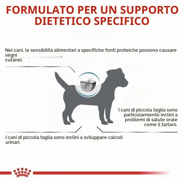 ROYAL CANIN Veterinary HYPOALLERGENIC SMALL DOGS | 1 kg | Alimento dietetico completo per cani adulti di piccola taglia | Per ridurre le manifestazioni di intolleranza ai nutrienti - immagine 4