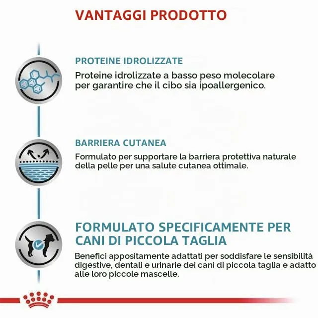 ROYAL CANIN Veterinary HYPOALLERGENIC SMALL DOGS | 1 kg | Alimento dietetico completo per cani adulti di piccola taglia | Per ridurre le manifestazioni di intolleranza ai nutrienti - immagine 7