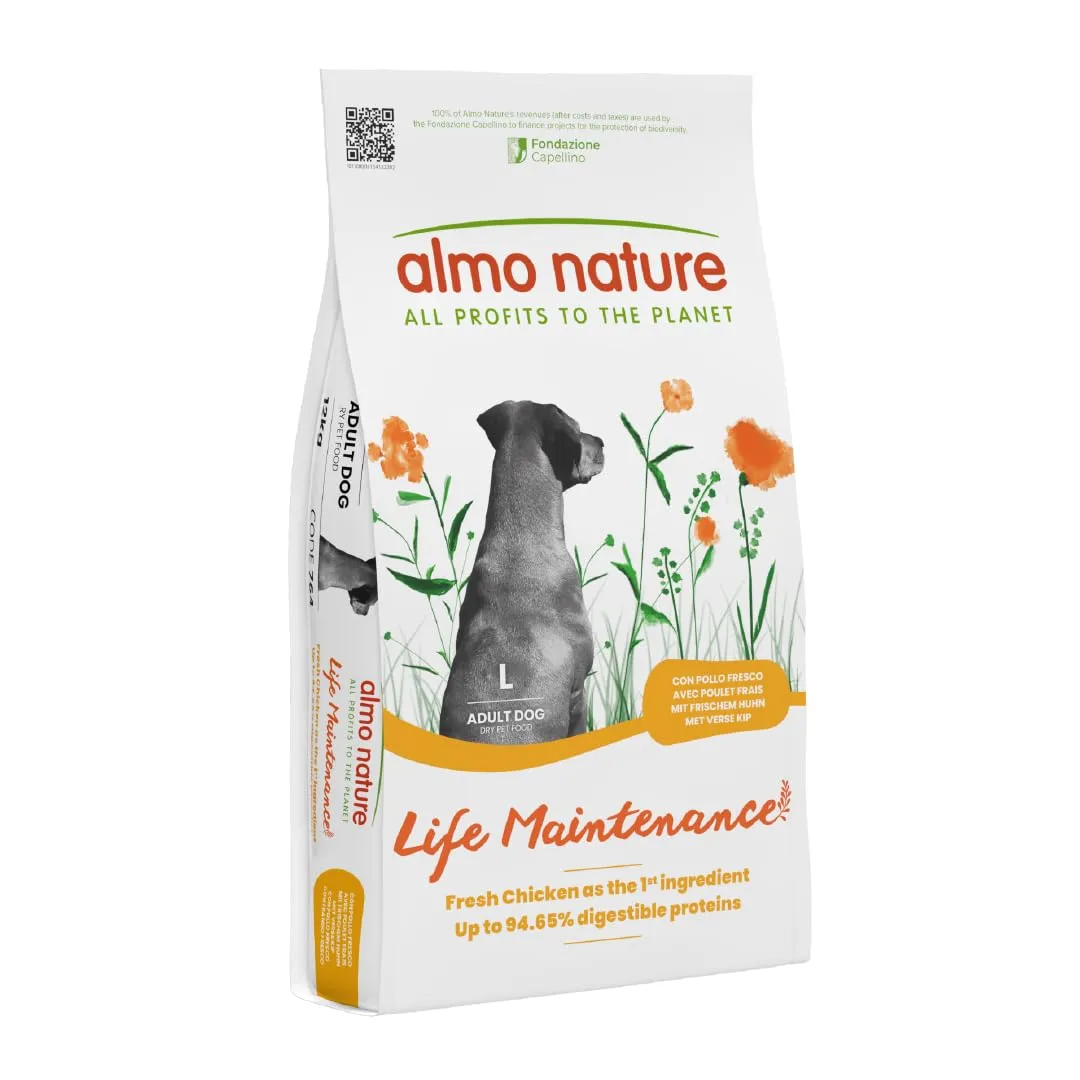 Almo Nature Life Maintenance Cibo Secco per Cane L al Pollo 12 kg – Crocchette Complete per Cani Adulti di Taglia Grande - immagine 1
