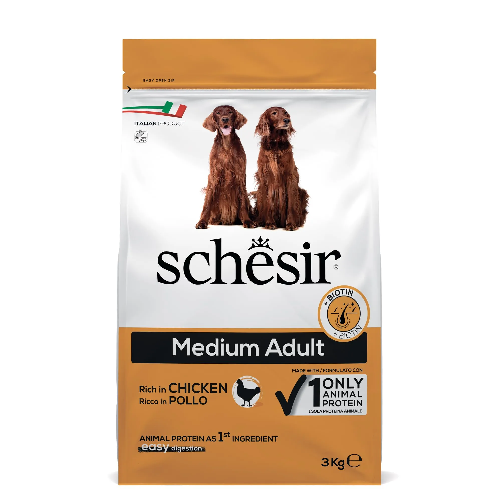 Schesir Dry Puppy Ricco in Pollo Medium 3kg - immagine 1
