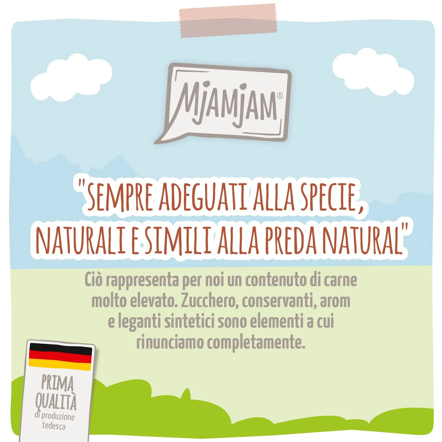 MjAMjAM - cibo umido premium per cani - sostanzioso agnello su riso bollito con pomodori freschi, confezione da 6 (6 x 800 g), naturale con carne extra - immagine 2