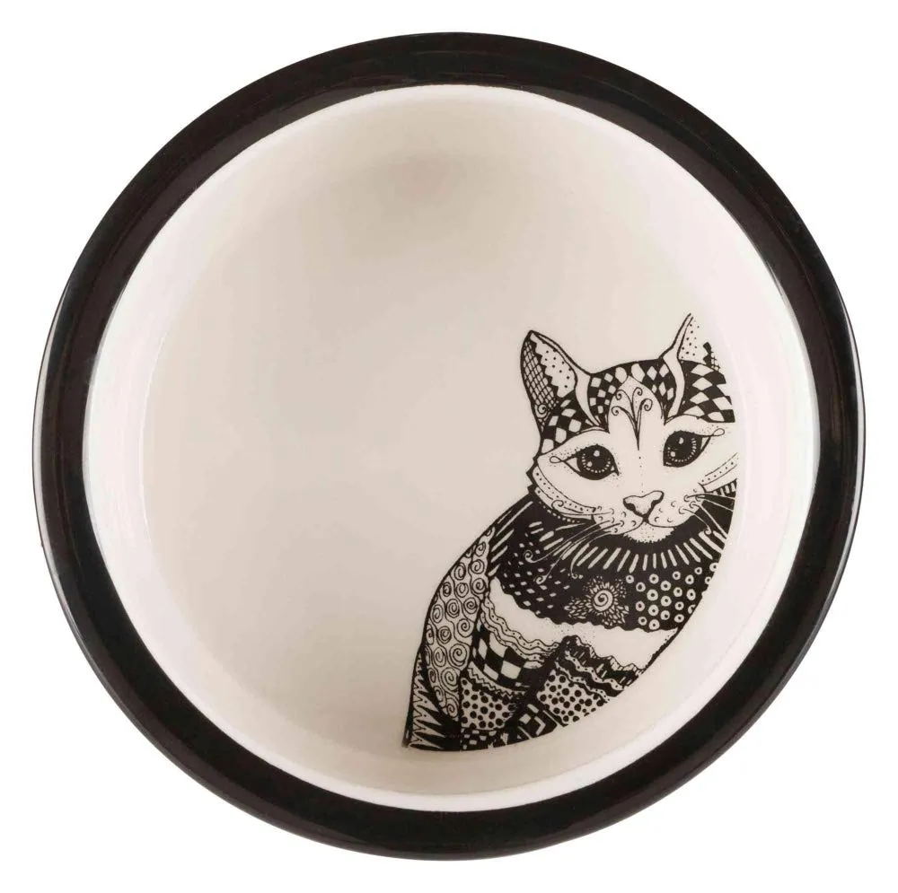 Trixie Ciotola in ceramica Zentangle - immagine 2