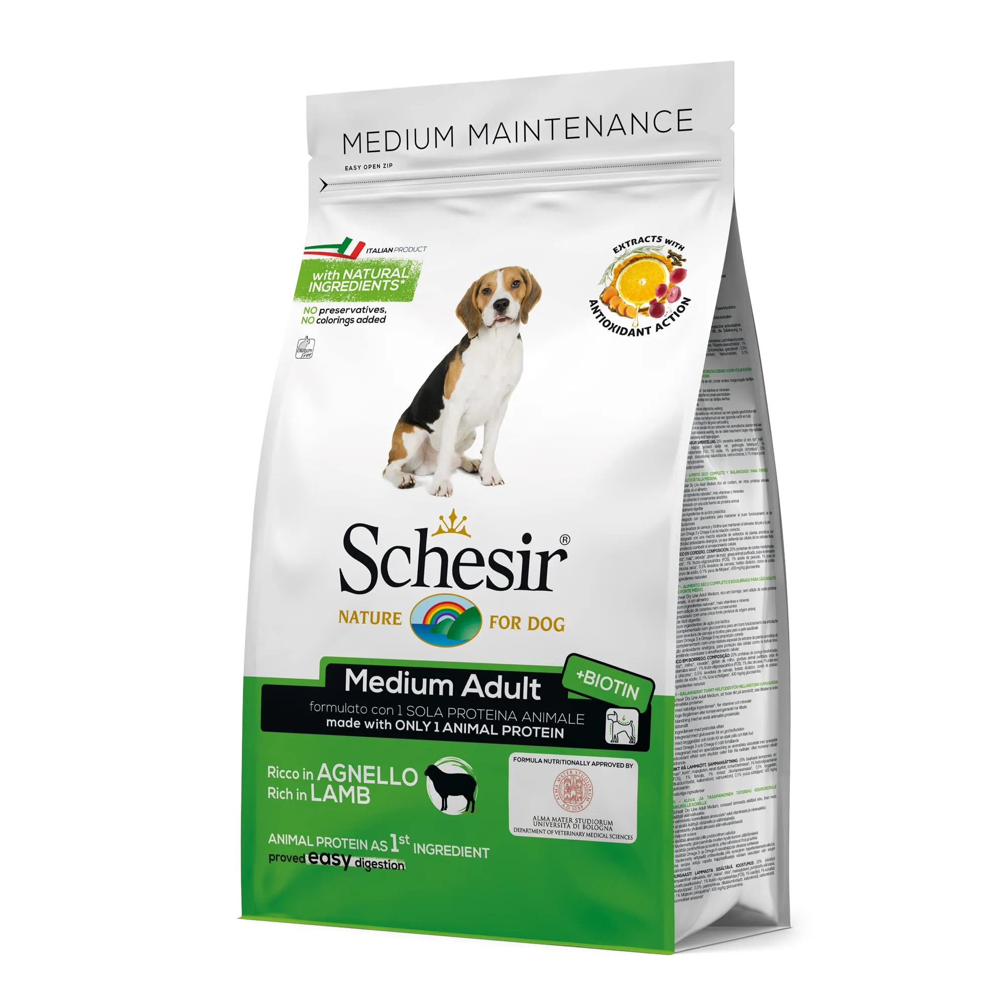 Schesir, Cibo Secco per Cani Adulti di Taglia Media Linea Mantenimento al Gusto Agnello Crocchette - Sacco da 3 Kg - immagine 3