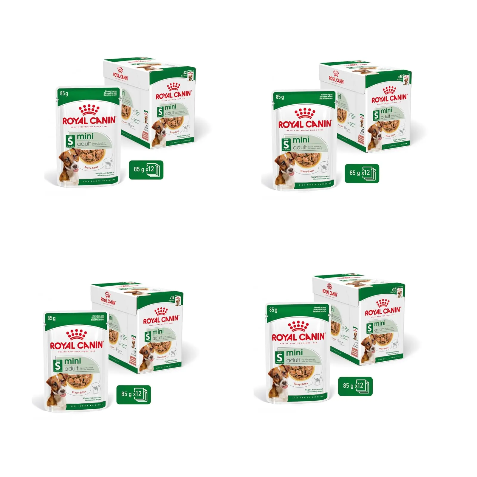 Mini Adult | Cibo umido per cani | 4 x 12 x 85 g | Bocconcini in salsa - immagine 1
