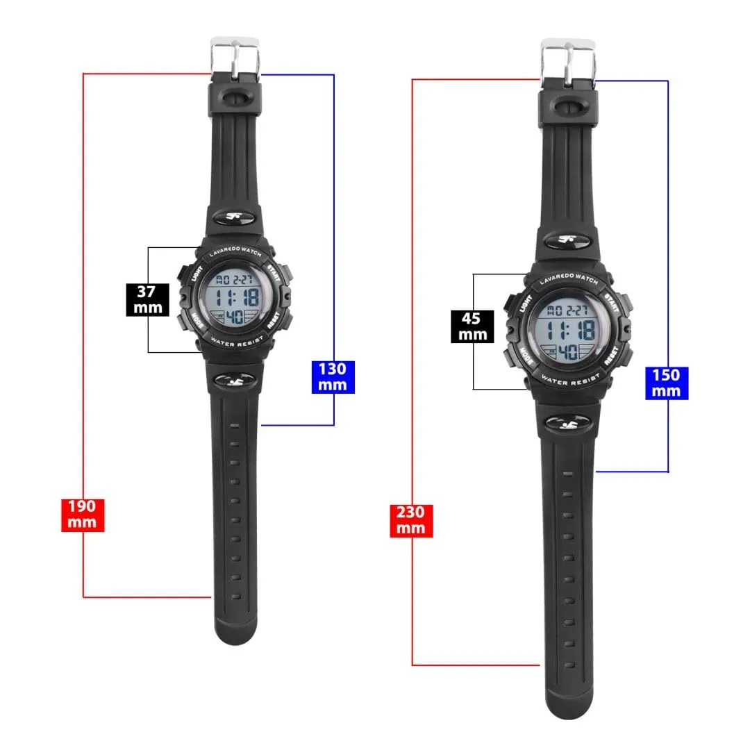 aswan watch Orologio Digitale Bambino con Sveglia, Cronometro, Blu S/M - immagine 5