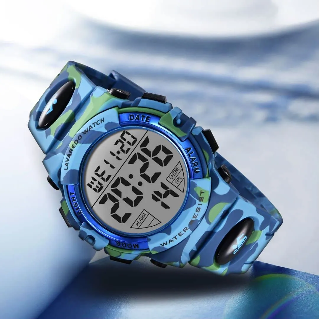 aswan watch Orologio Digitale Bambino con Sveglia, Cronometro, Blu S/M - immagine 5