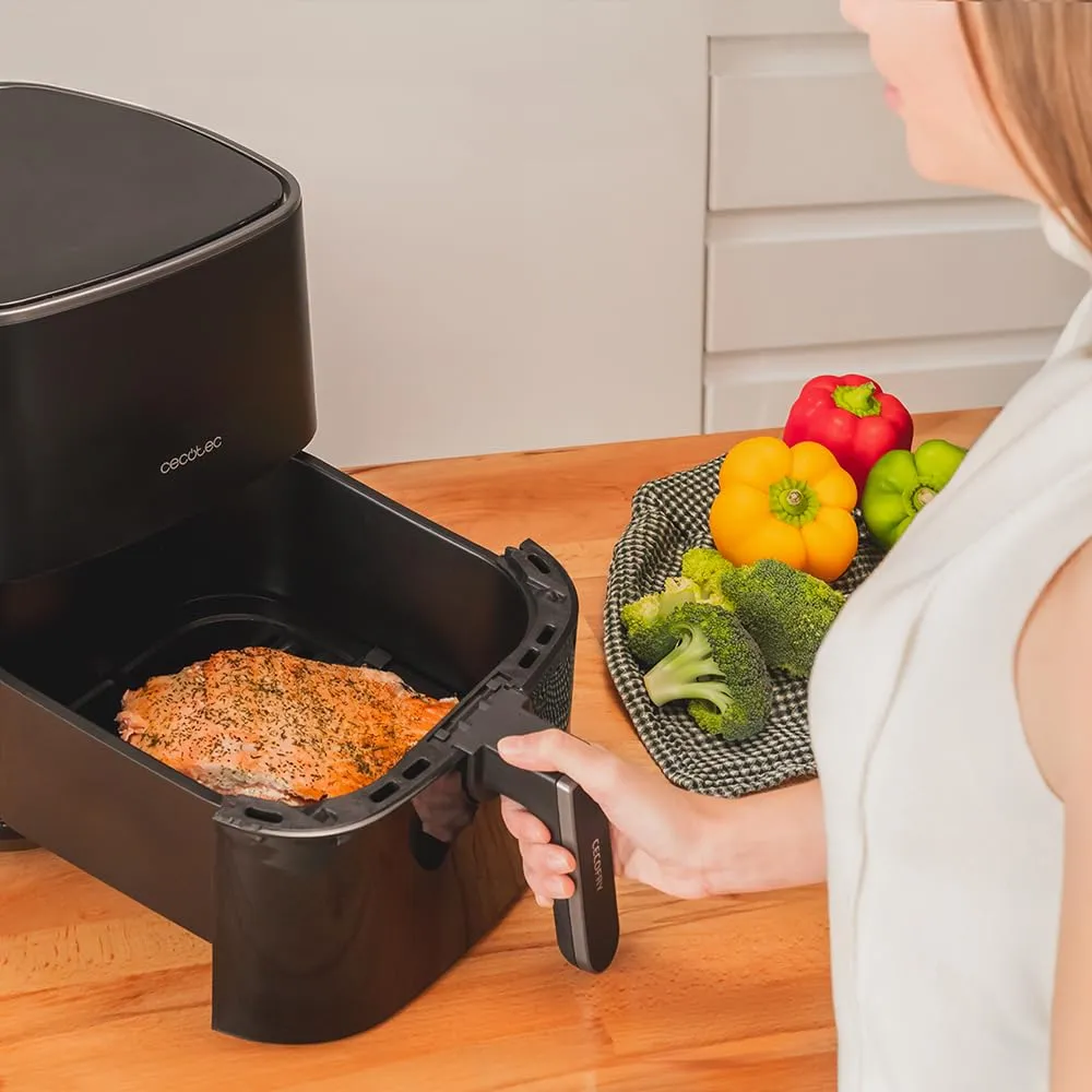 Cecotec Friggitrice ad Aria Senza Olio Cecofry Fantastik 5500 da 5,5 L. 1500W, Tecnologia PerfectCook, 9 modalità di cottura, Touch, Regolabile 80-200°C, Cottura fino a 60 minuti - immagine 3