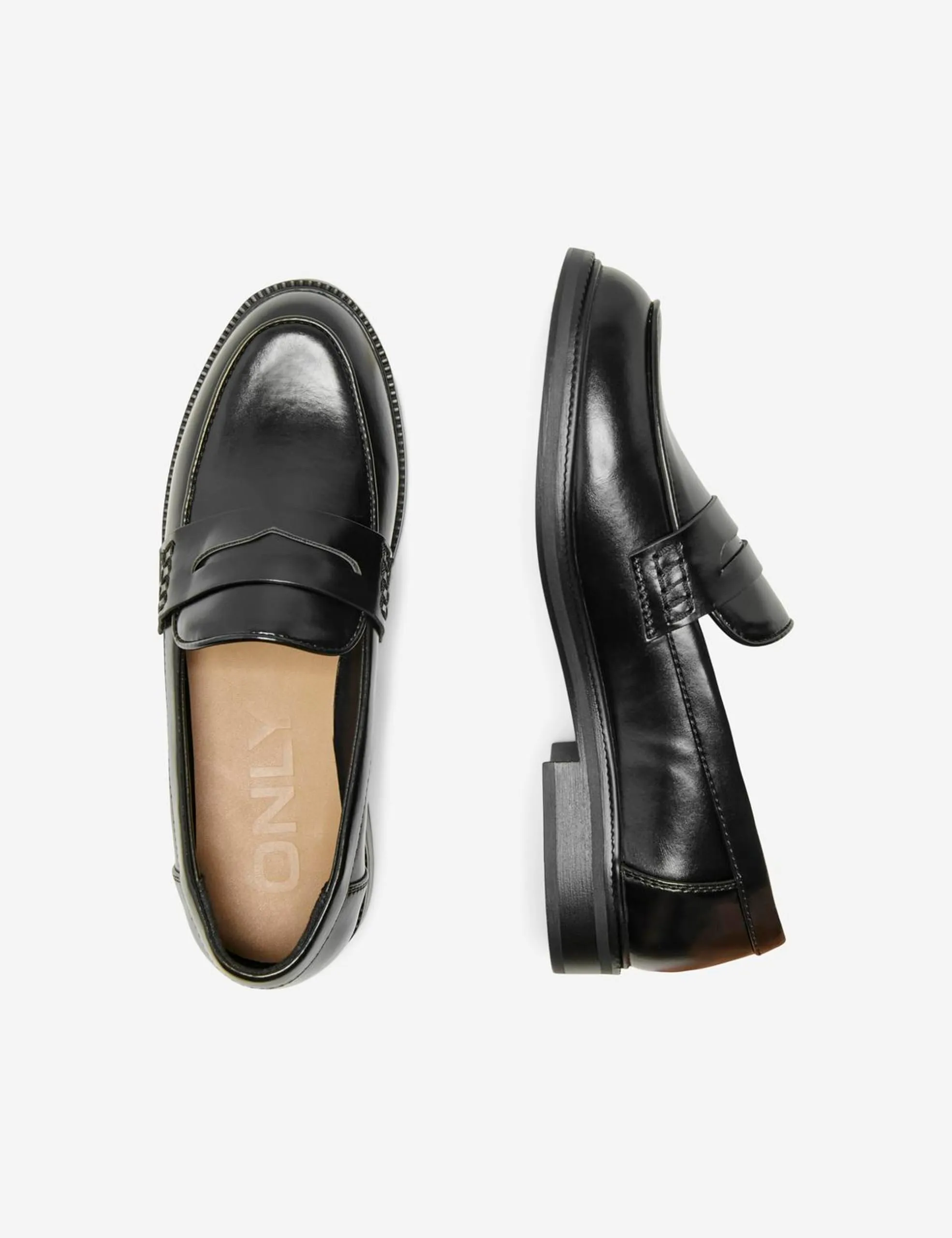 Only Onllux-1 Pu Loafer Noos Slipper da Donna, Nero, 37 EU - immagine 2