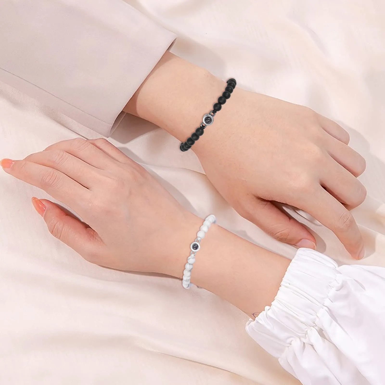 BOCHOI 2 Articoli Ti Amo Bracciale Regali Di Coppia Regalo Anniversario Per Lui Abbinato Per Fidanzato Fidanzata Il Mio Amore Anima Gemella Gioielli - immagine 5