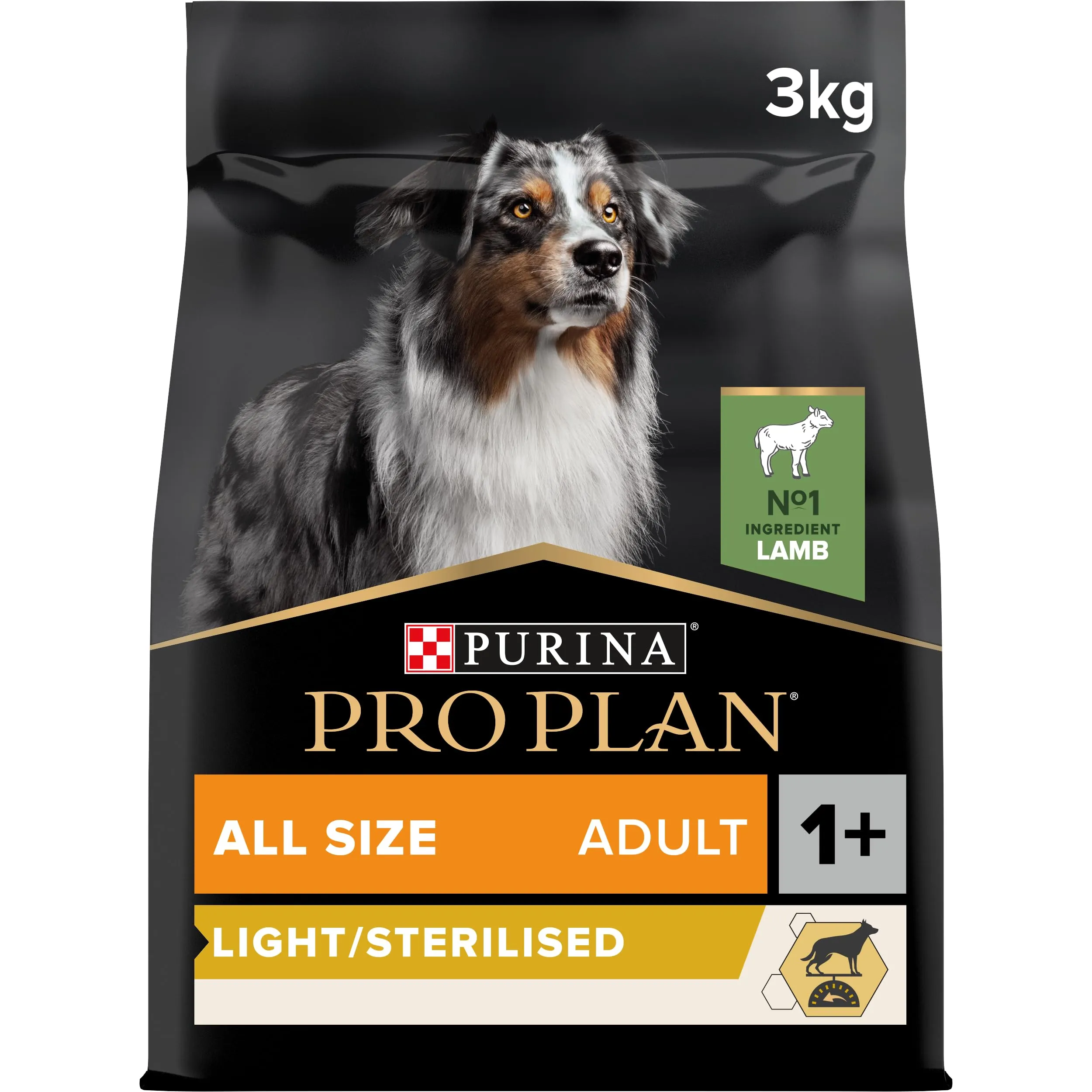 PRO PLAN Cane Adulto Light/Sterilised Agnello 3KG - immagine 1