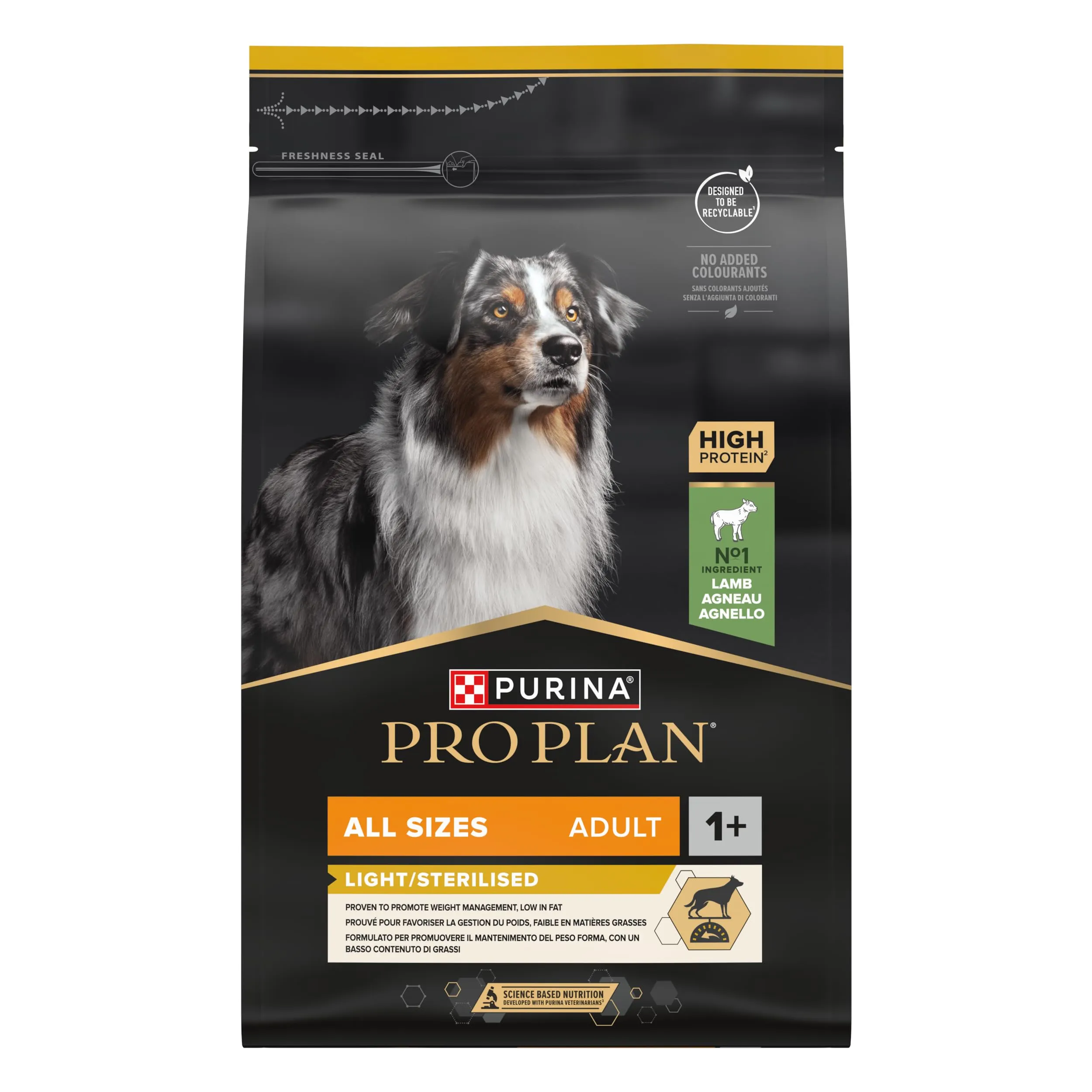 PRO PLAN Cane Adulto Light/Sterilised Agnello 3KG - immagine 2