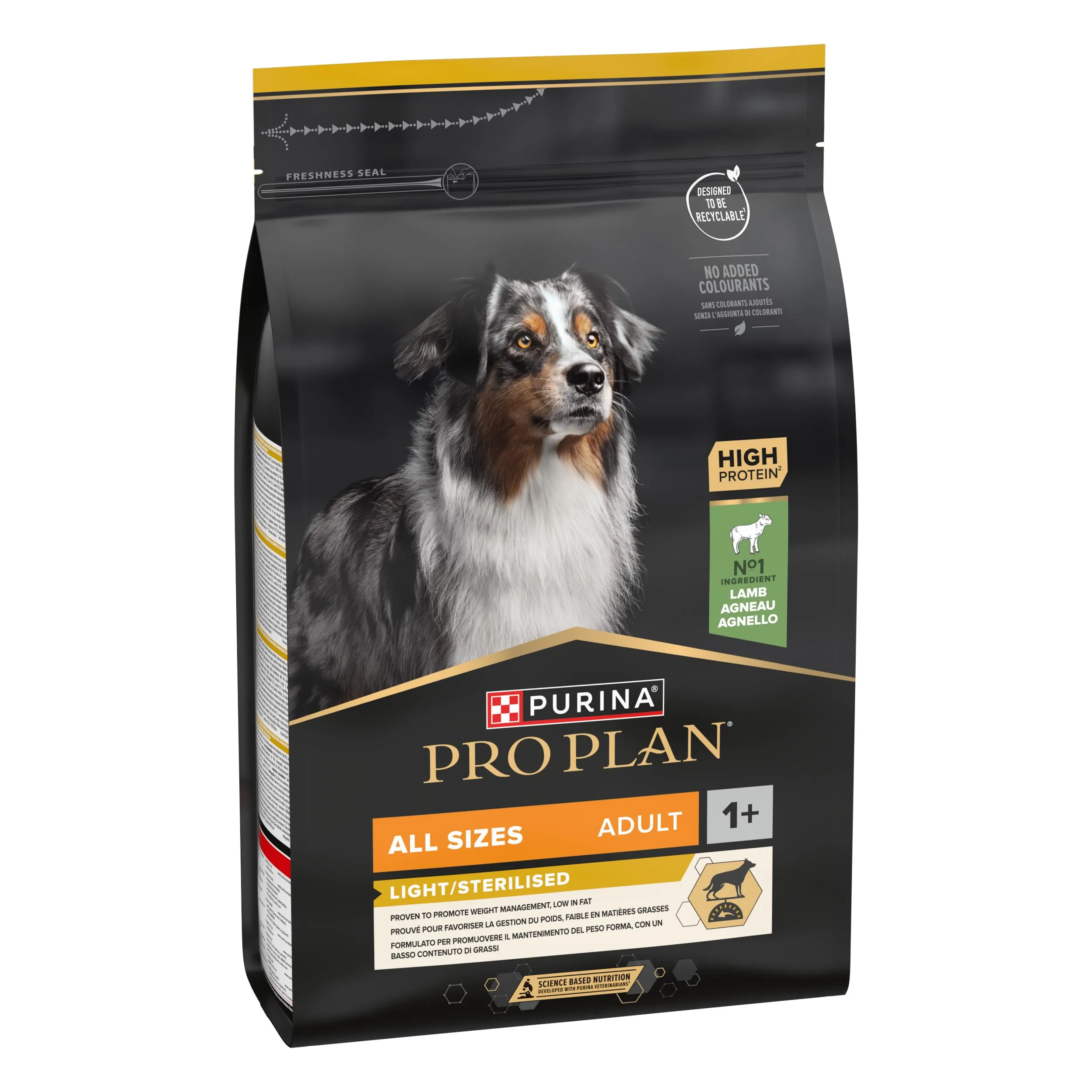 PRO PLAN Cane Adulto Light/Sterilised Agnello 3KG - immagine 3