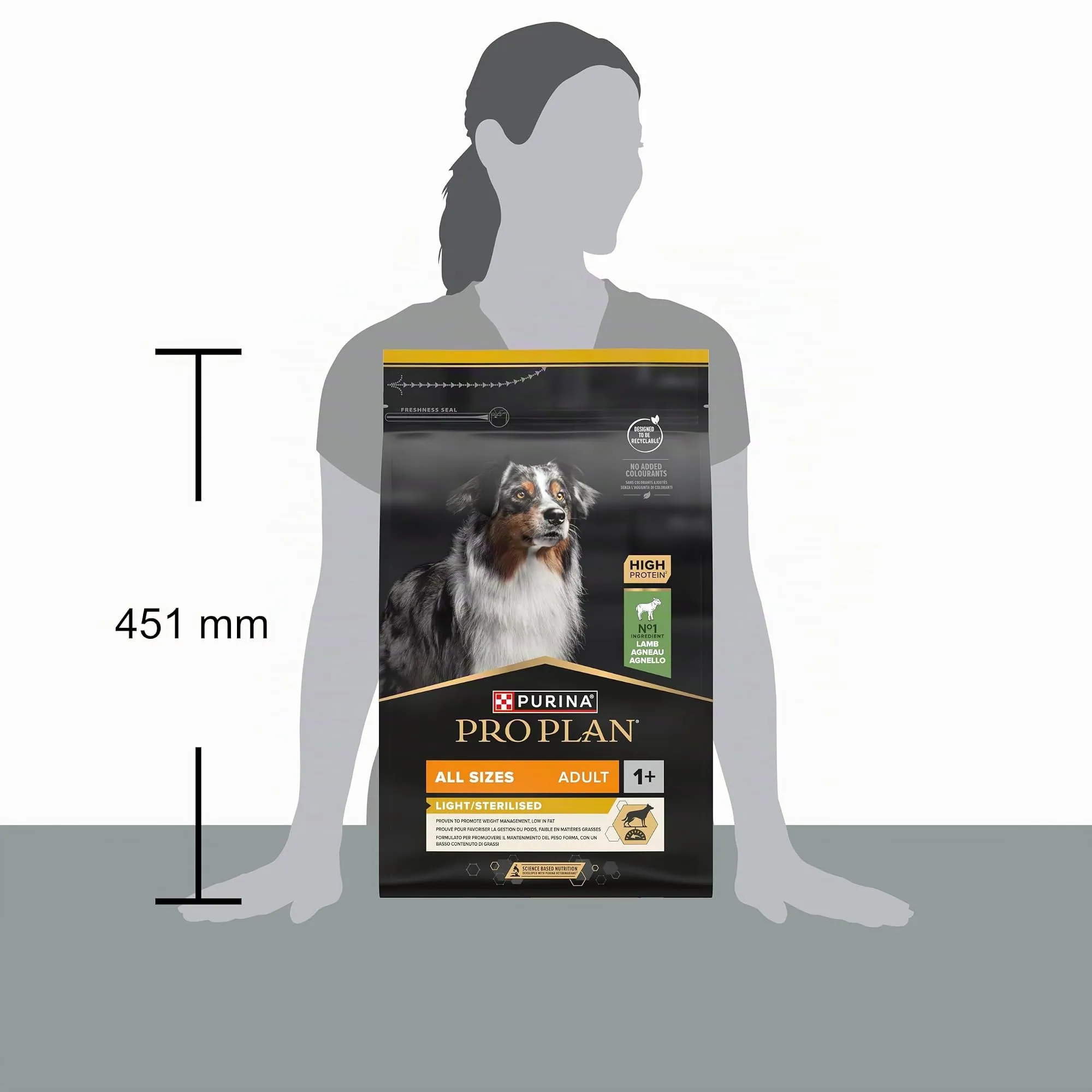 PRO PLAN Cane Adulto Light/Sterilised Agnello 3KG - immagine 5