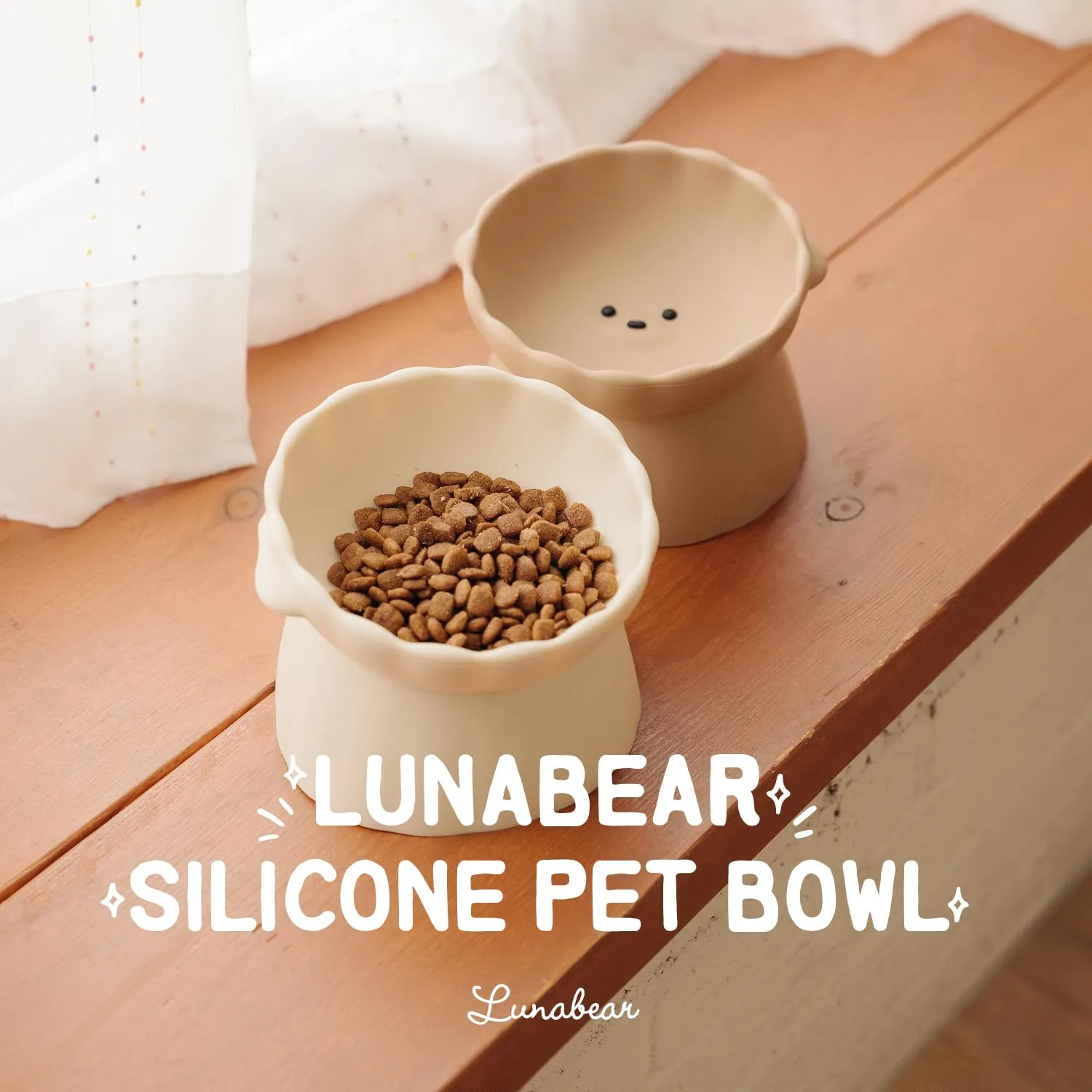 Lunabear Ciotola Rialzata e Inclinata per Cani, Antiscivolo - immagine 2