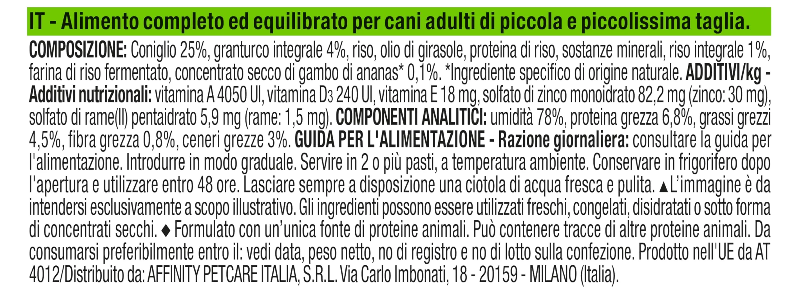Natural Trainer Sensitive No Gluten Cibo Umido per Cani Small & Toy con Coniglio, 24 x 150 g - immagine 5