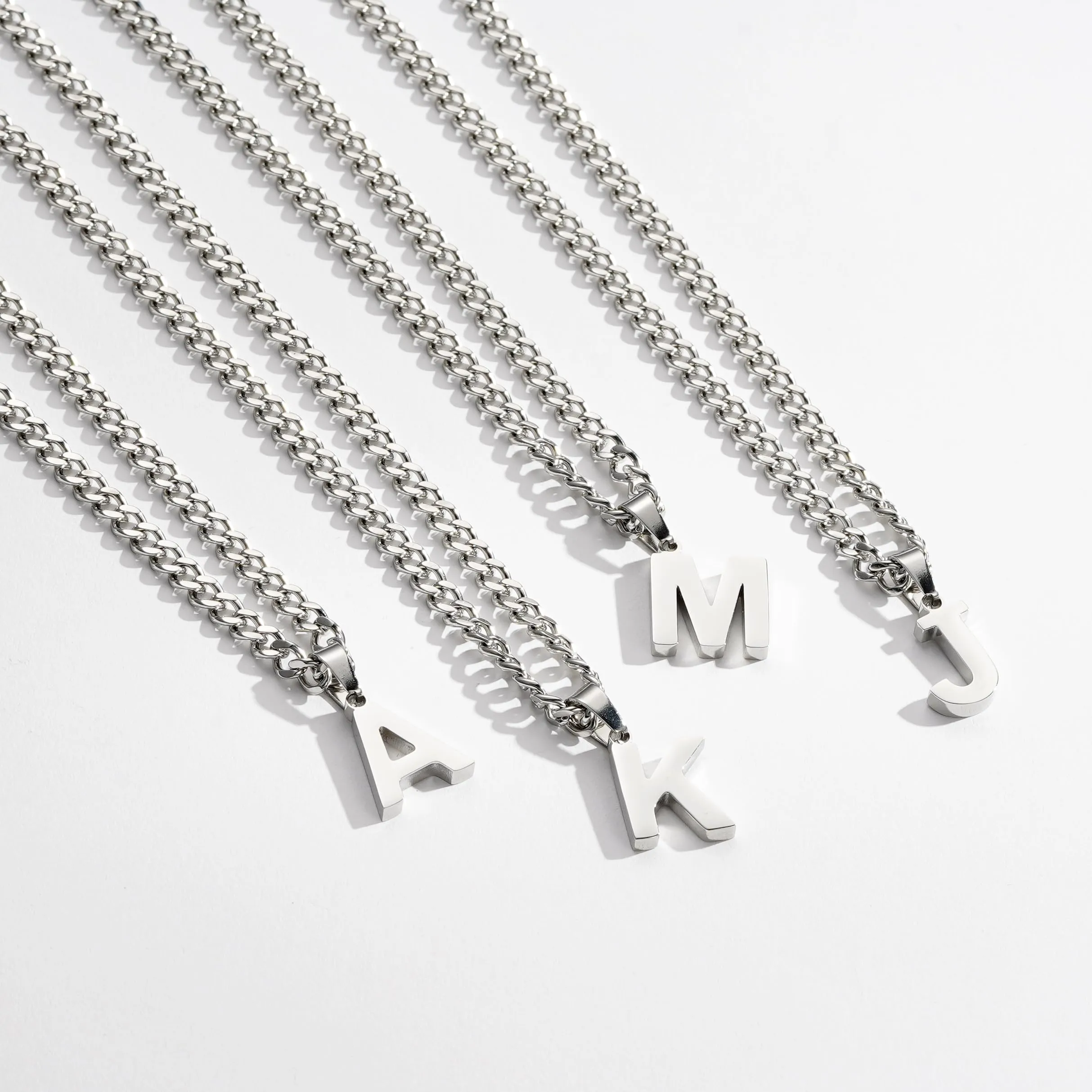 Esmoly Collana Uomo 316L Acciaio Inossidabile Doppia Catena Regalo Uomo Ragazzo (Argento I) - immagine 6