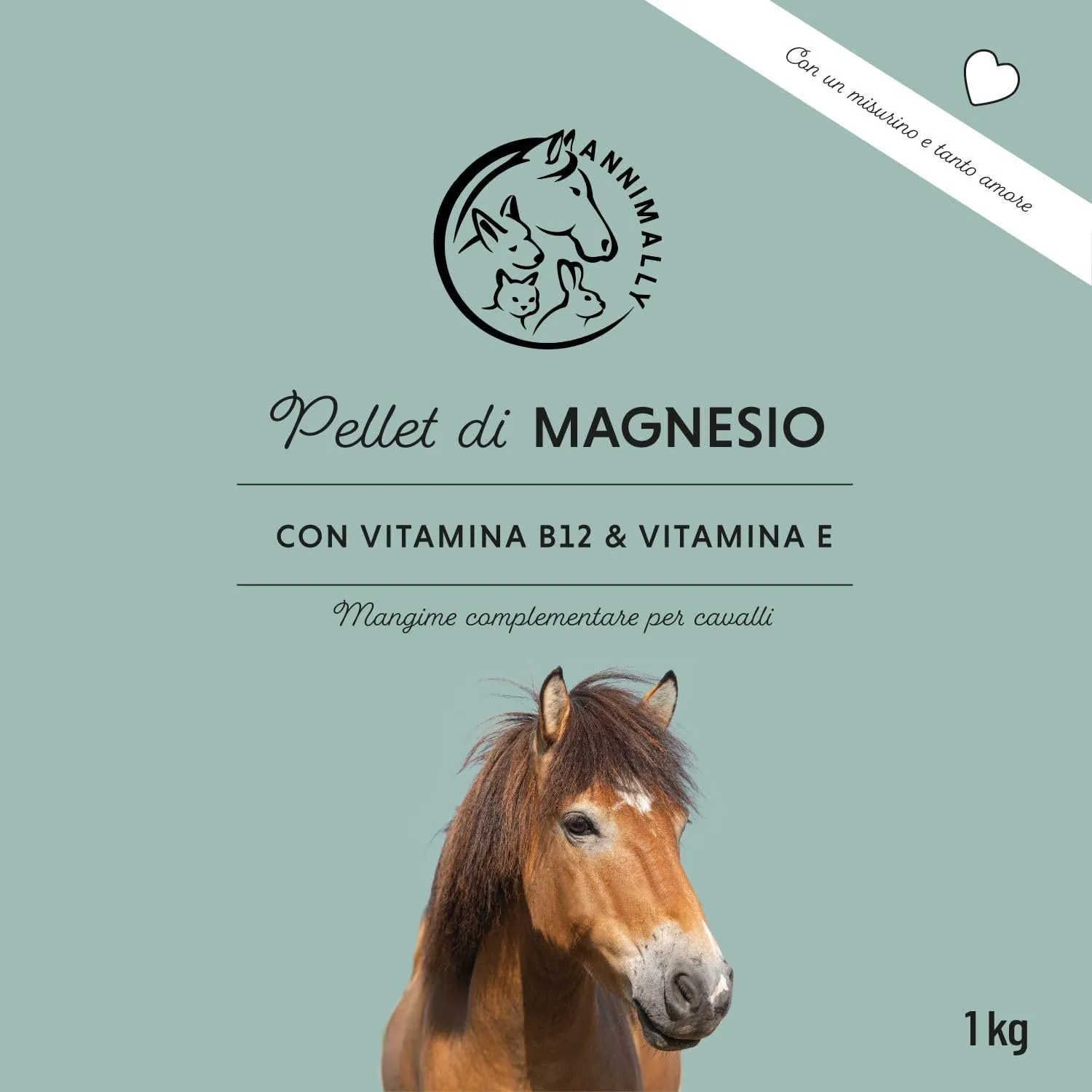 Annimally Pellet di Magnesio per Cavalli 1 kg - Acetato di Magnesio e Ossido di Magnesio per la Massima biodisponibilità - immagine 7