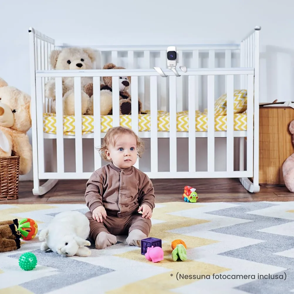 GHB Supporto per Baby Monitor Universale, Vite 1/4'', per ABM700/ AMB720 - immagine 9