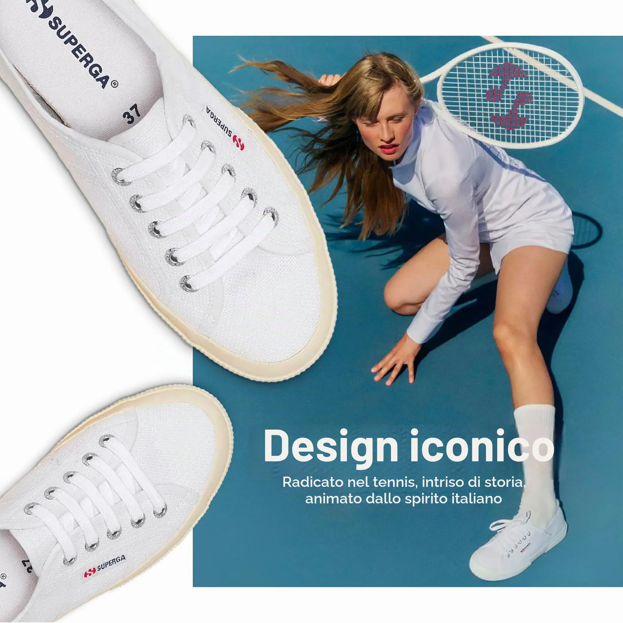 SUPERGA - Sneakers, Uomo Donna, Bianco, Cotone, Tennis, 2750-Cotu Classic, Taglia: 42 - immagine 4
